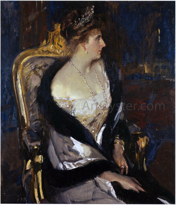  Joaquin Sorolla Y Bastida Queen Victoria Eugenia of Spain - Canvas Art Print