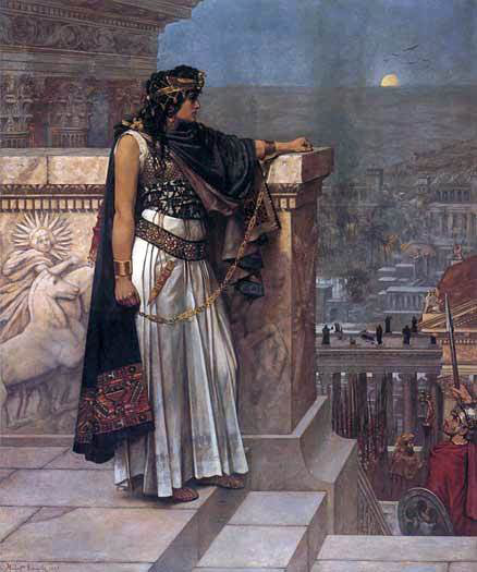  Herbert Gustave Schmalz Queen Zenobia's Last Look upon Palmyra - Canvas Art Print