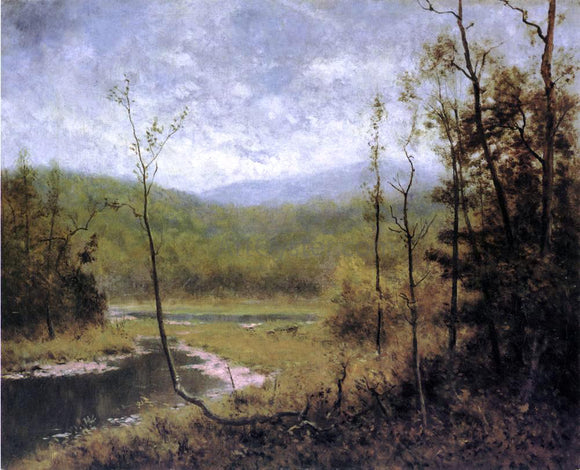  Alexander Helwig Wyant Quiet Stream, Adironcack Mountains - Canvas Art Print