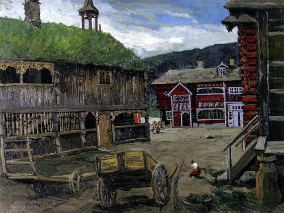  Jonas Lie Quiet Town (Norway) - Canvas Art Print
