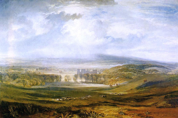  Joseph William Turner Raby Castle, the Seat of the Earl of Darlington - Canvas Art Print