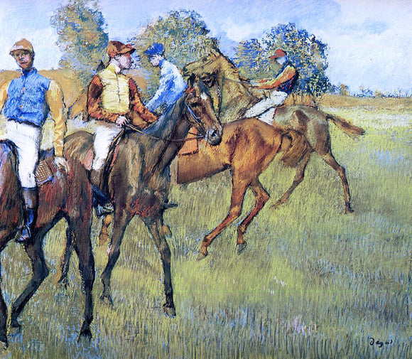  Edgar Degas Race Horses - Canvas Art Print