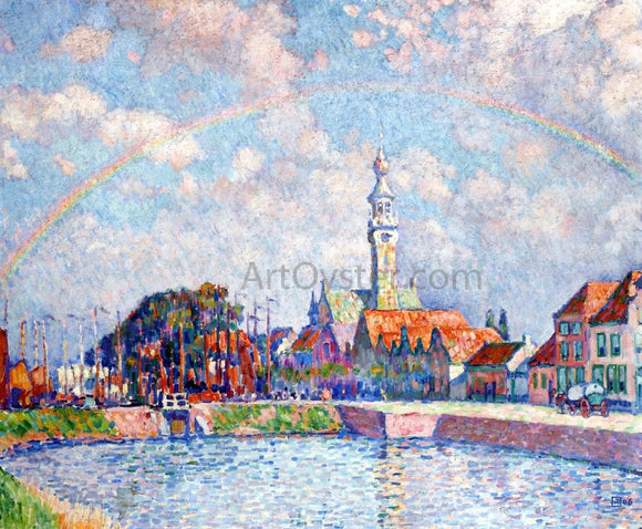  Theo Van Rysselberghe Rainbow over Veere - Canvas Art Print