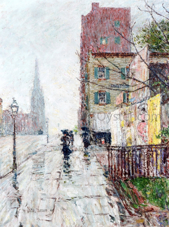  Frederick Childe Hassam A Rainy Day - Canvas Art Print