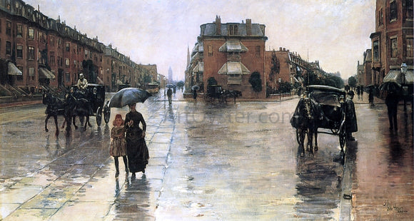  Frederick Childe Hassam Rainy Day, Boston - Canvas Art Print