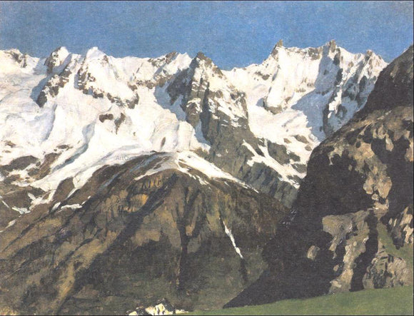  Isaac Ilich Levitan Range of mountains, Mont Blanc - Canvas Art Print