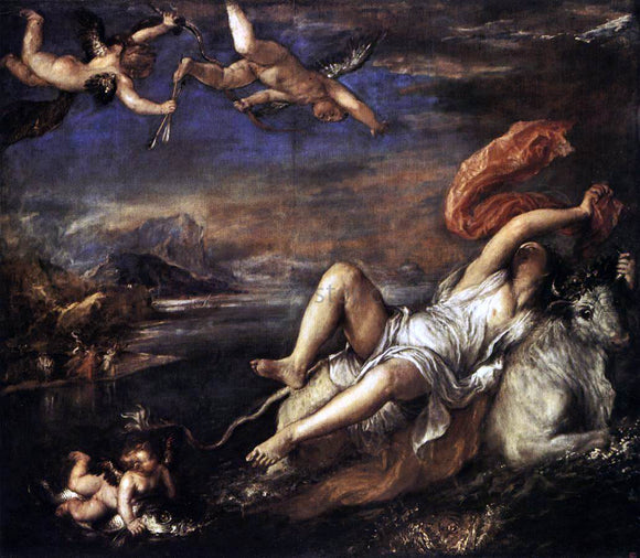  Titian Rape of Europa - Canvas Art Print