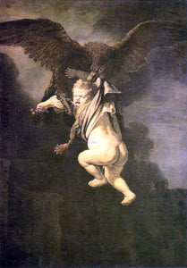  Rembrandt Van Rijn Rape of Ganymede - Canvas Art Print