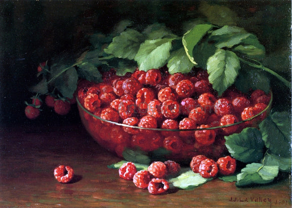 Jonas Joseph LaValley Raspberries - Canvas Art Print