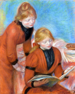  Pierre Auguste Renoir Reading - Canvas Art Print