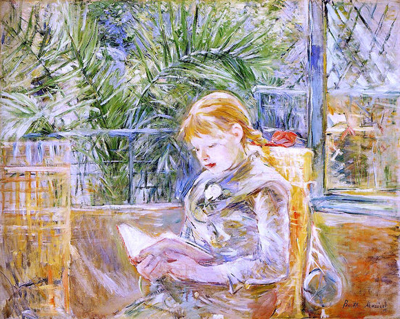  Berthe Morisot Reading - Canvas Art Print