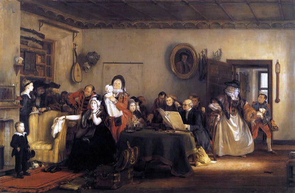  Sir David Wilkie Reading the Will - Canvas Art Print