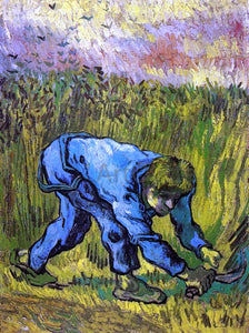  Vincent Van Gogh Reaper with Sickle (after Millet) - Canvas Art Print