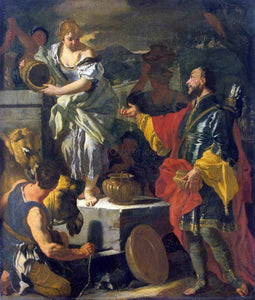  Francesco Solimena Rebecca at the Well - Canvas Art Print