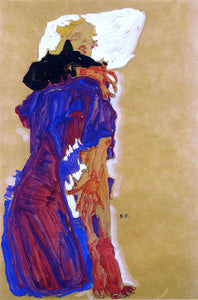  Egon Schiele Reclining Girl on a Pillow - Canvas Art Print