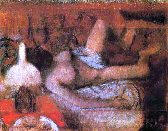  Edgar Degas Reclining Nude - Canvas Art Print