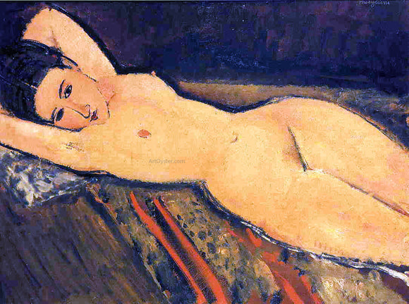  Amedeo Modigliani Reclining Nude, Arms Folded under Her Head - Canvas Art Print