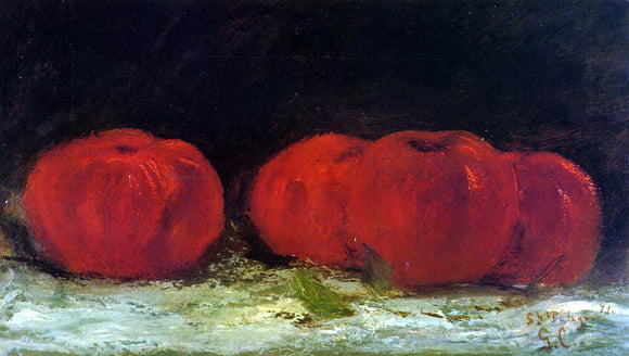  Gustave Courbet Red Apples - Canvas Art Print