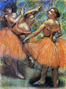  Edgar Degas Red Ballet Skirts - Canvas Art Print