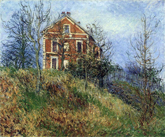  Gustave Loiseau Red House near Port Marly - Canvas Art Print