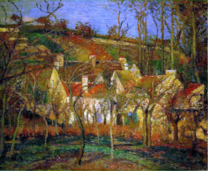  Camille Pissarro Red Roofs, Corner of a Village, Winter (also known as Cote de Saint-Denis at Pontoise) - Canvas Art Print