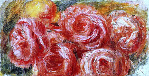  Pierre Auguste Renoir Red Roses - Canvas Art Print