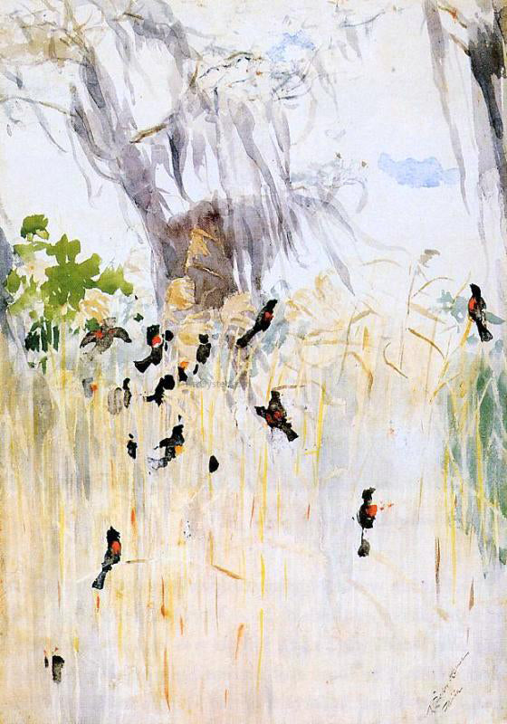  Winslow Homer Redwing Blackbirds - Canvas Art Print
