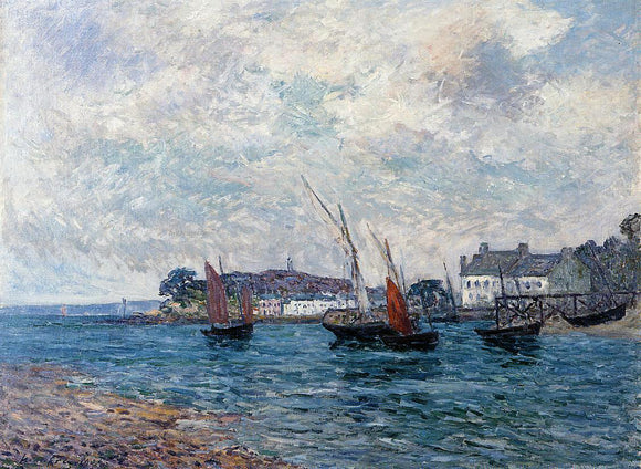  Maxime Maufra Reentering Port at Douarnenez (also known as Finistere) - Canvas Art Print