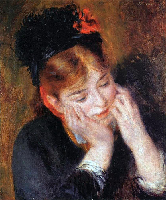  Pierre Auguste Renoir Reflection - Canvas Art Print