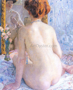  Frederick Carl Frieseke A Reflection (Marcelle) - Canvas Art Print