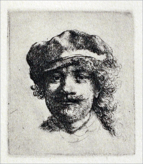  Rembrandt Van Rijn Rembrandt with Haggard Eyes - Canvas Art Print