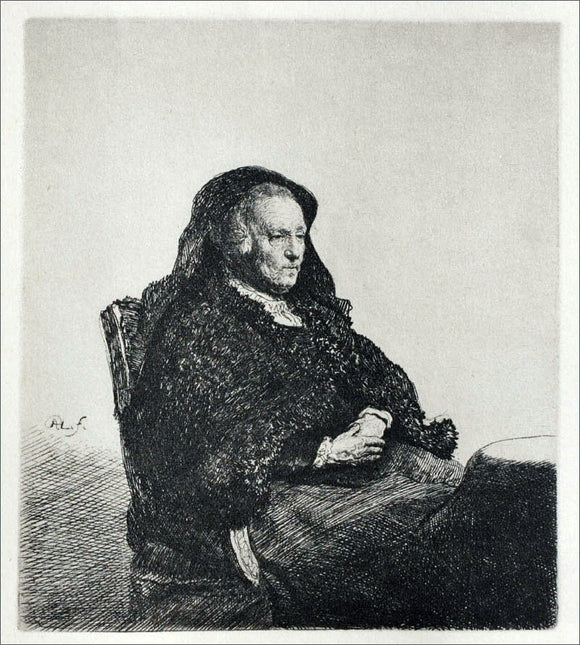  Rembrandt Van Rijn Rembrandt's Mother, Seated, Looking to the Right - Canvas Art Print