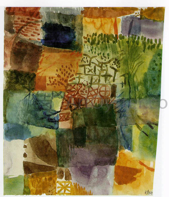  Paul Klee Remembrance of a Garden - Canvas Art Print