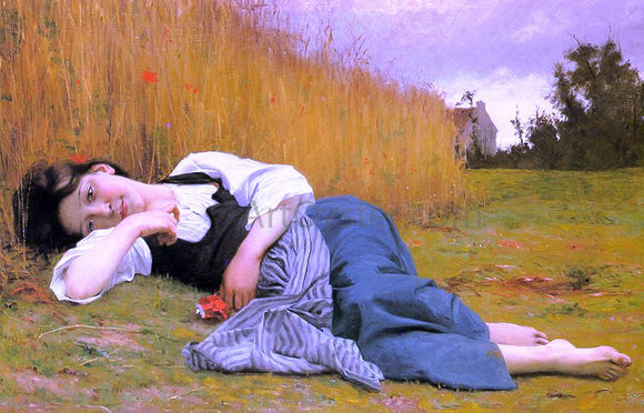 William Adolphe Bouguereau Rest in Harvest - Canvas Art Print