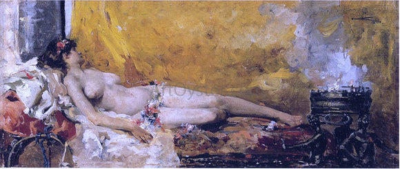 Joaquin Sorolla Y Bastida Resting Bacchante - Canvas Art Print