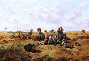 Daniel Ridgway Knight Resting Harvesters - Canvas Art Print