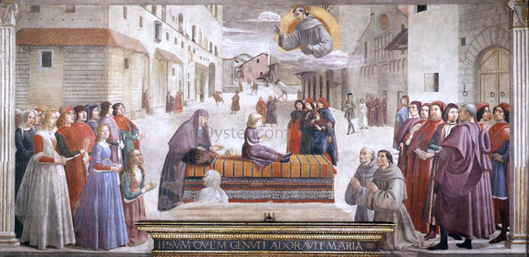  Domenico Ghirlandaio Resurrection of the Boy - Canvas Art Print