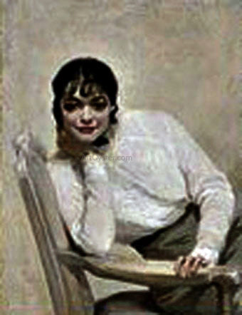  Julio Vila Prades Retrato de Mujer - Canvas Art Print