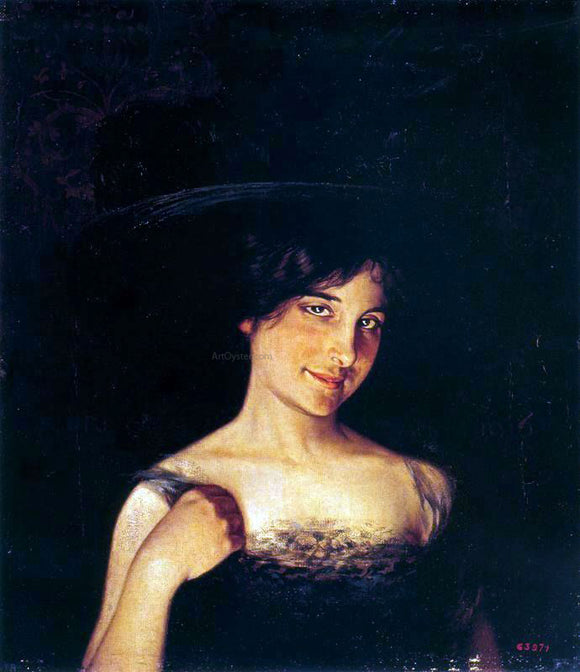  Alexandre De Riquer Retrato de Mujer - Canvas Art Print
