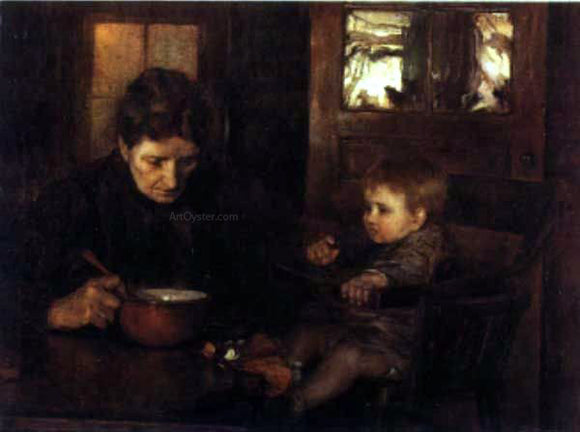  Luis Graner Retrato Madre con su Hijo - Canvas Art Print