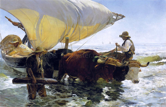  Joaquin Sorolla Y Bastida Return From Fishing - Canvas Art Print