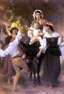  William Adolphe Bouguereau Return from the Harvest - Canvas Art Print