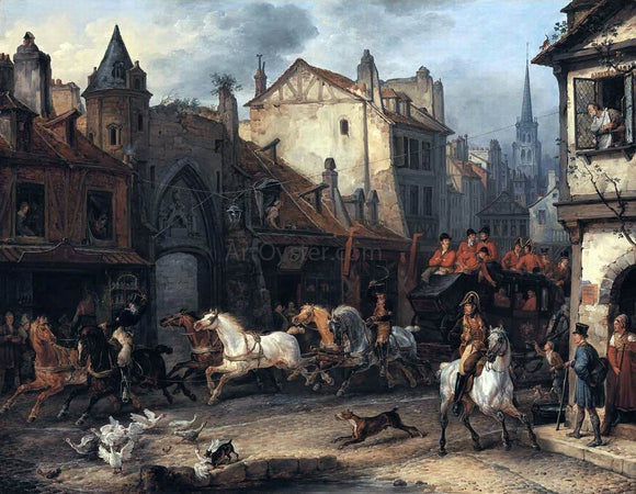  Carle Vernet Return from the Hunt - Canvas Art Print