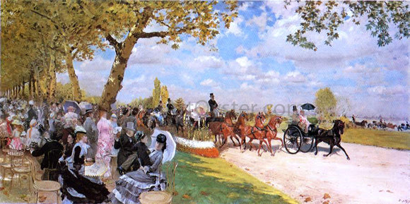  Giuseppe De Nittis Return from the Races - Canvas Art Print