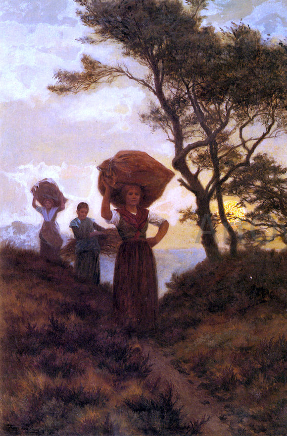  Frans Van Kuyck Returning from the Fields - Canvas Art Print