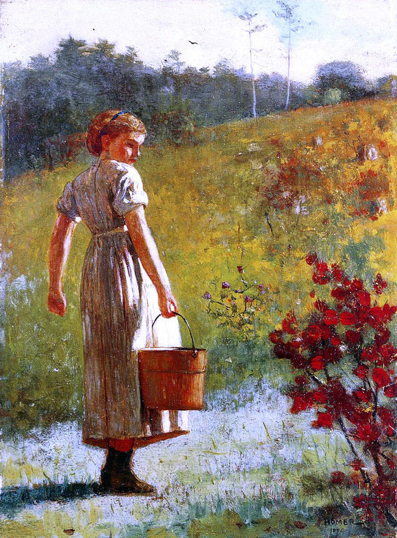  Winslow Homer Returning from the Spring - Canvas Art Print