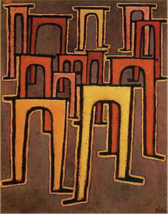  Paul Klee Revolution of the Viaduct - Canvas Art Print