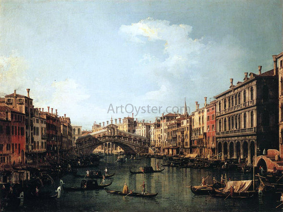  Canaletto Rialto Bridge from the South - Canvas Art Print