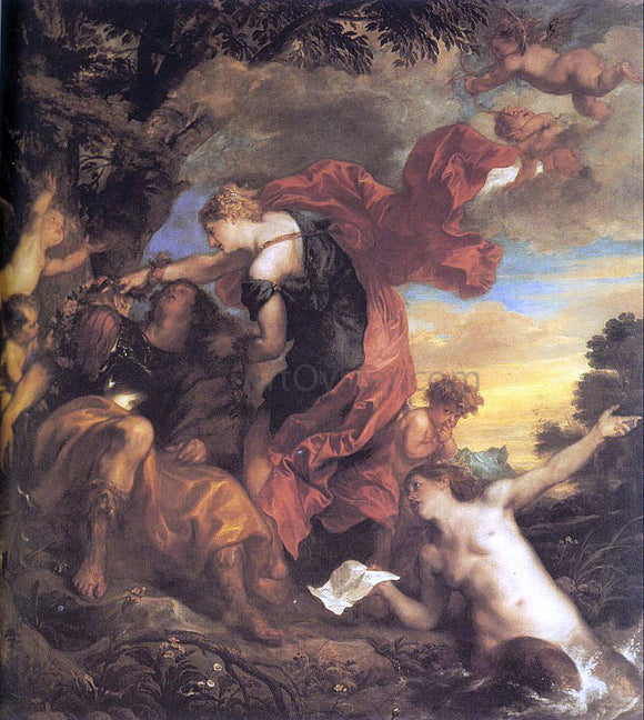  Sir Antony Van Dyck Rinaldo and Armida - Canvas Art Print