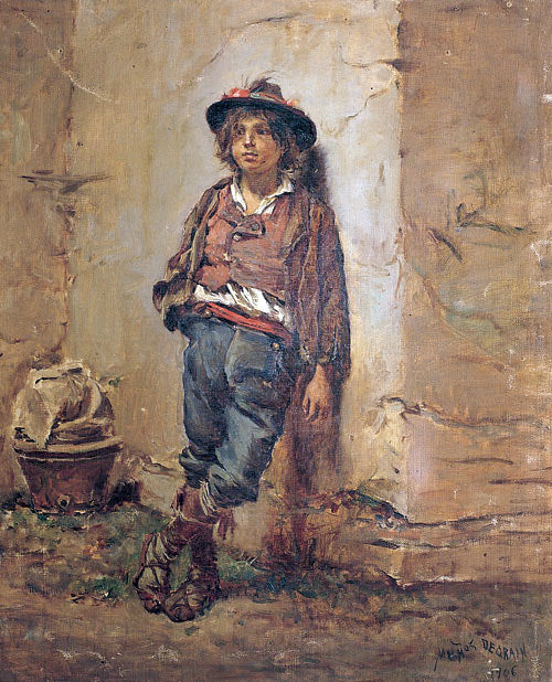  Antonio Munoz Degrain Rinconete y Cortadillo - Canvas Art Print